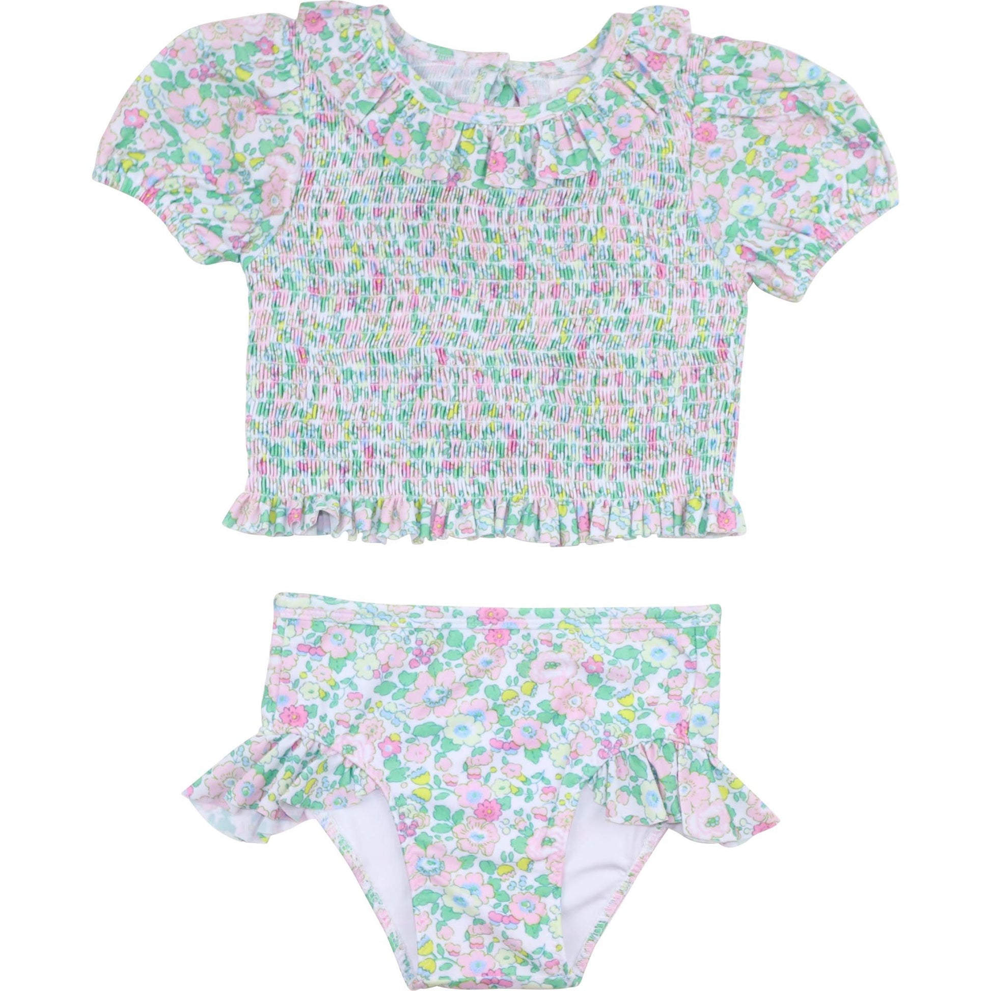 Floral Smocked Bikini