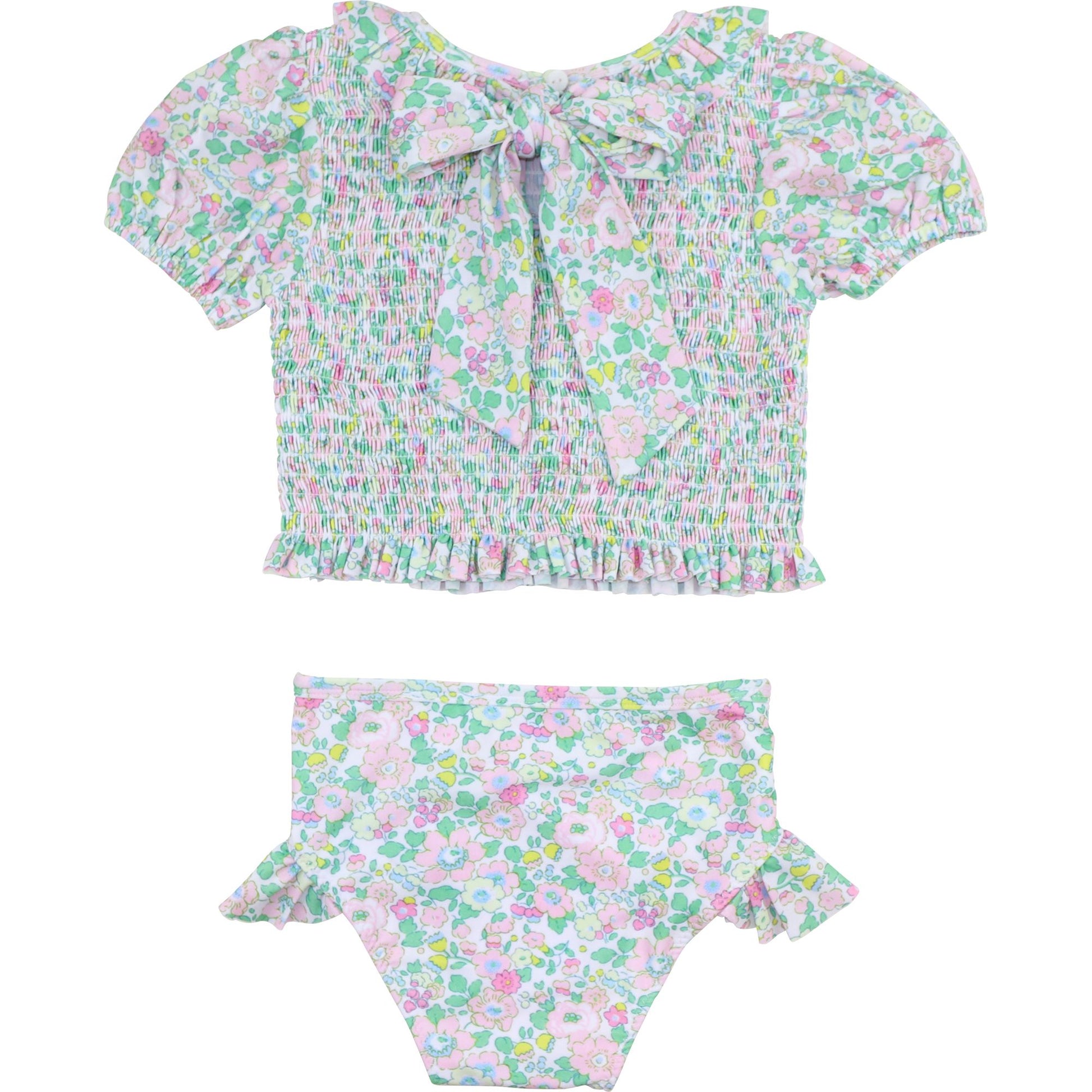 Floral Smocked Bikini