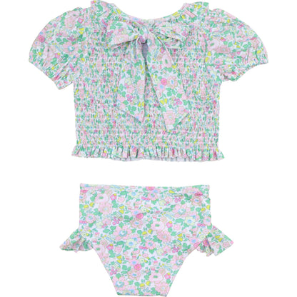 Floral Smocked Bikini