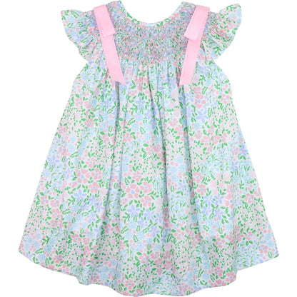 Floral Smocked Bow Dress