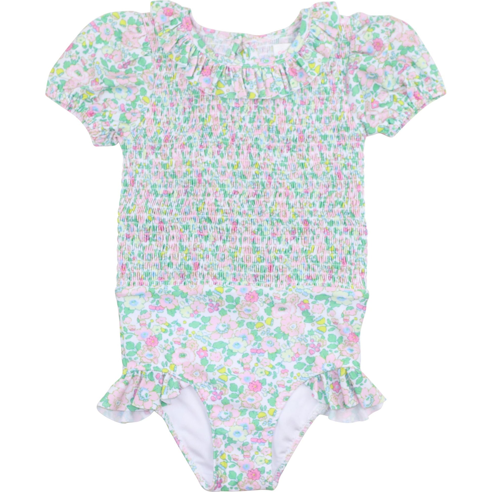 Floral Smocked Swimsuit