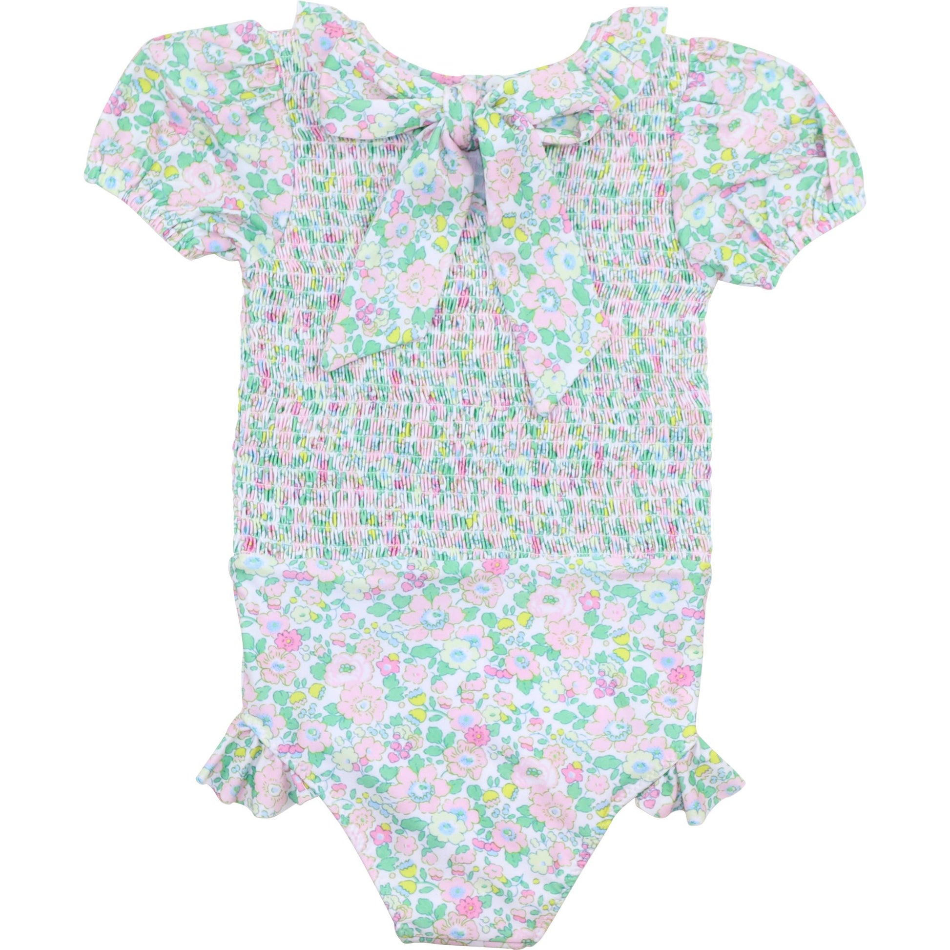 Floral Smocked Swimsuit