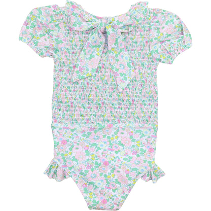 Floral Smocked Swimsuit