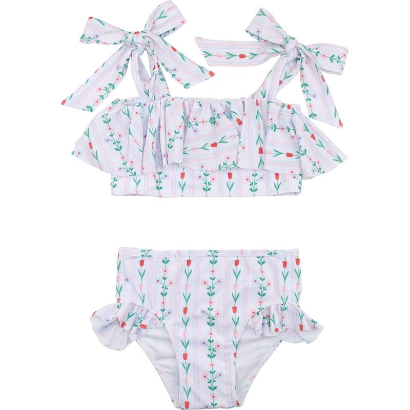 Floral Striped Bikini