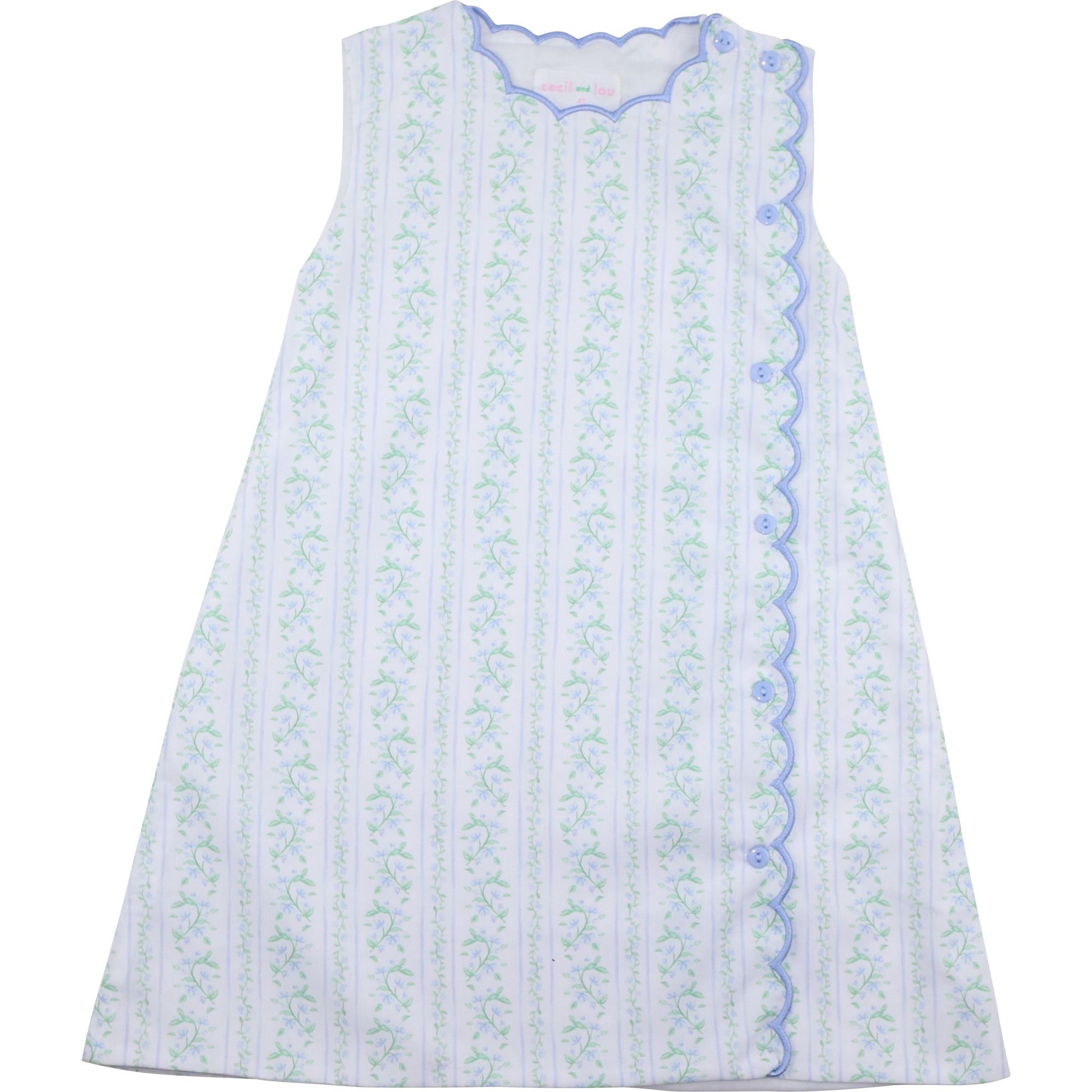 Floral Vines Scalloped Dress - Cecil & Lou Floral Vines Scalloped Dress - Cecil & Lou