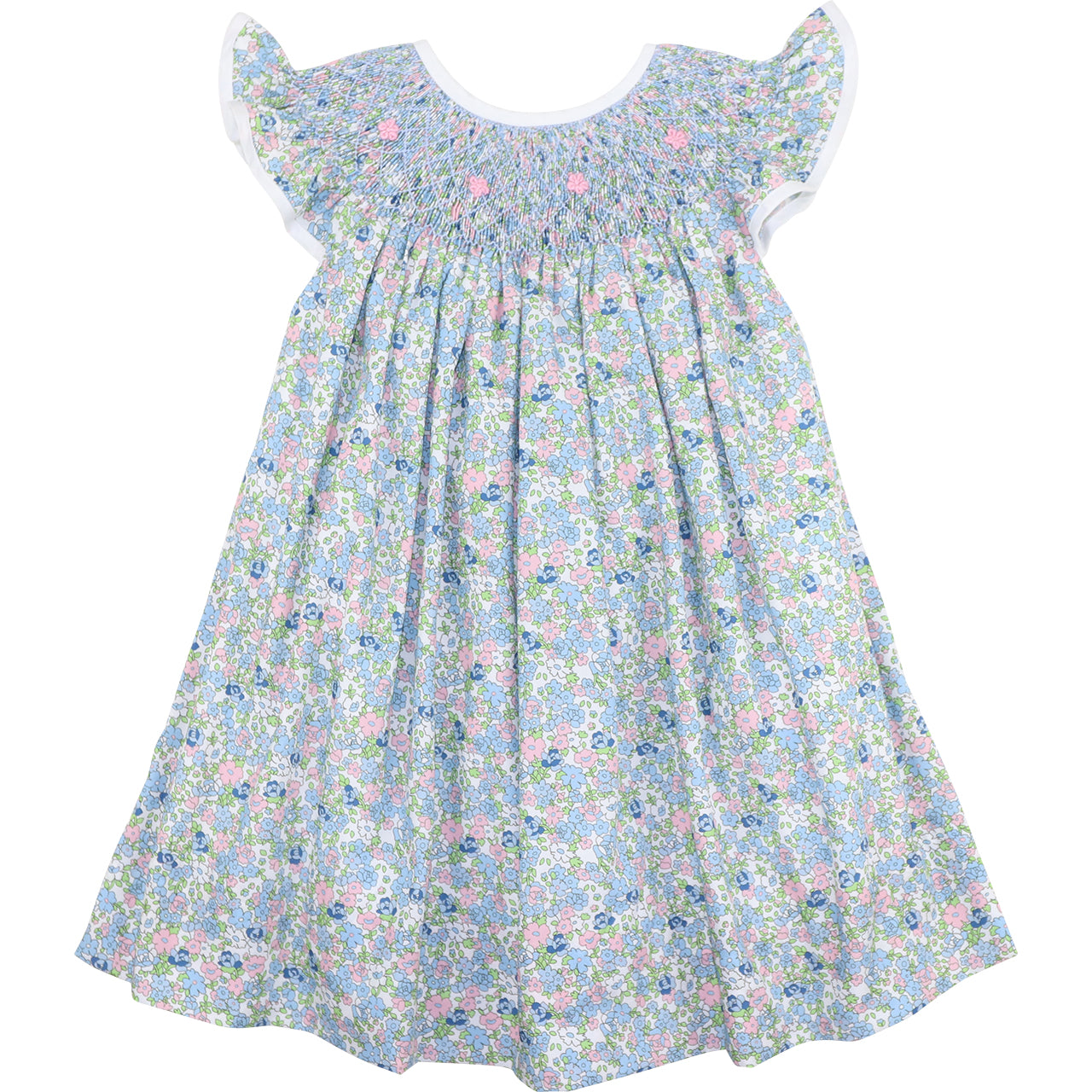 Floral dress on a white background