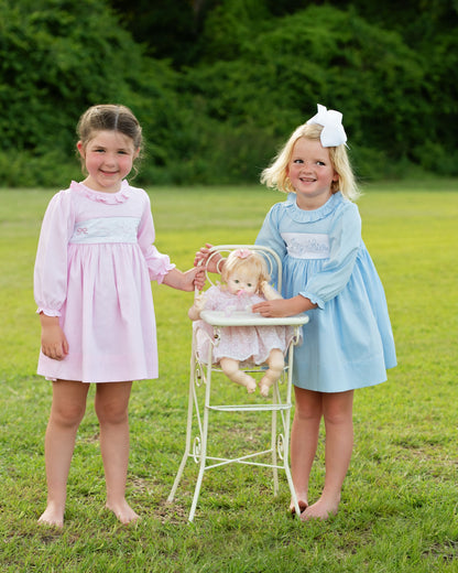 Pink Embroidered Big Sister Dress
