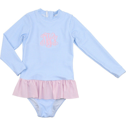 Gingham Ruffle Swimsuit
