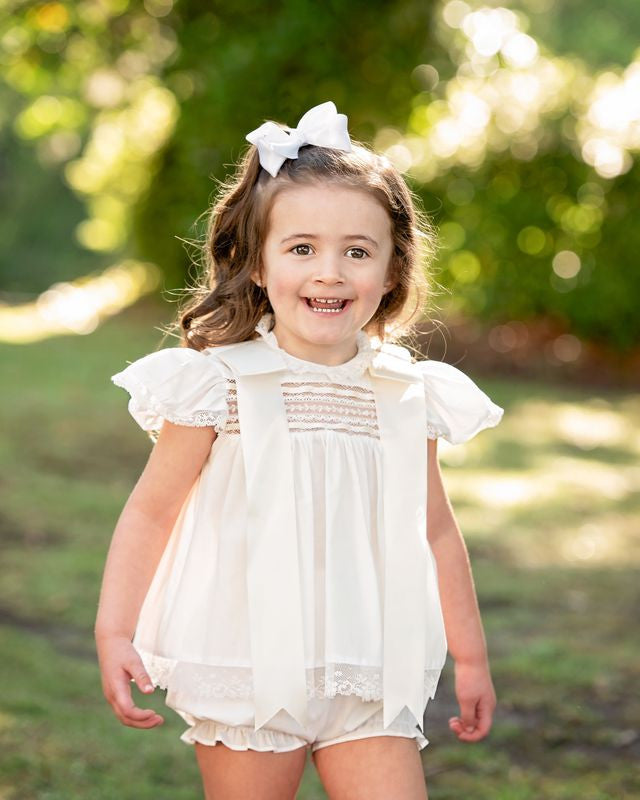 Ivory Heirloom Diaper Set - Cecil & Lou