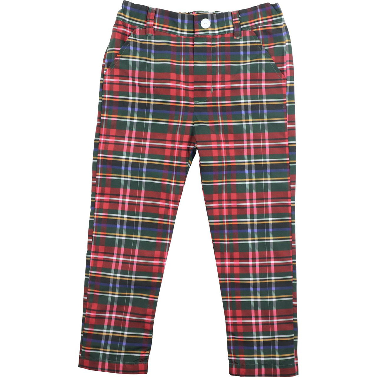Green And Red Plaid Pants