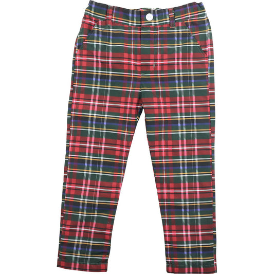 Green And Red Plaid Pants