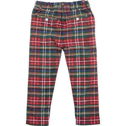 Green And Red Plaid Pants