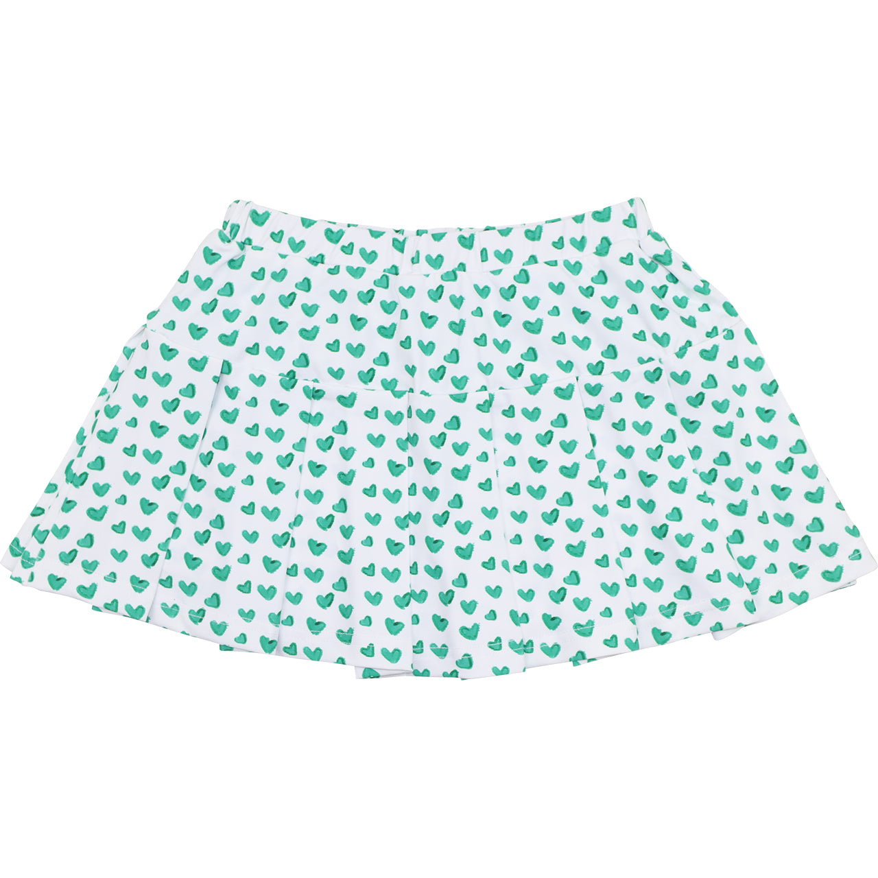 Green Heart Tennis Skirt1