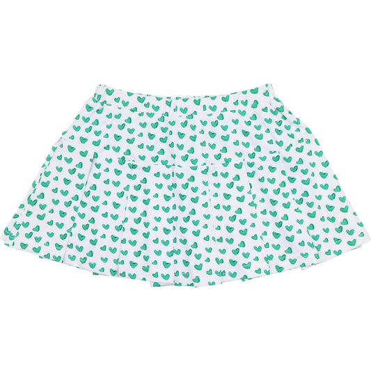 Green Heart Tennis Skirt1