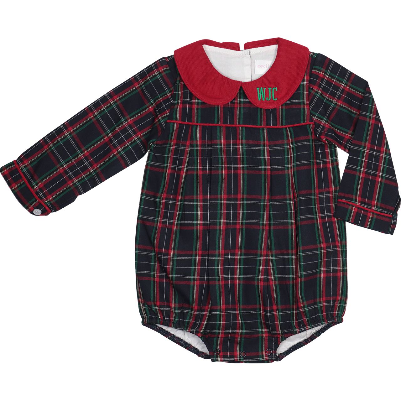 Green Plaid Bubble