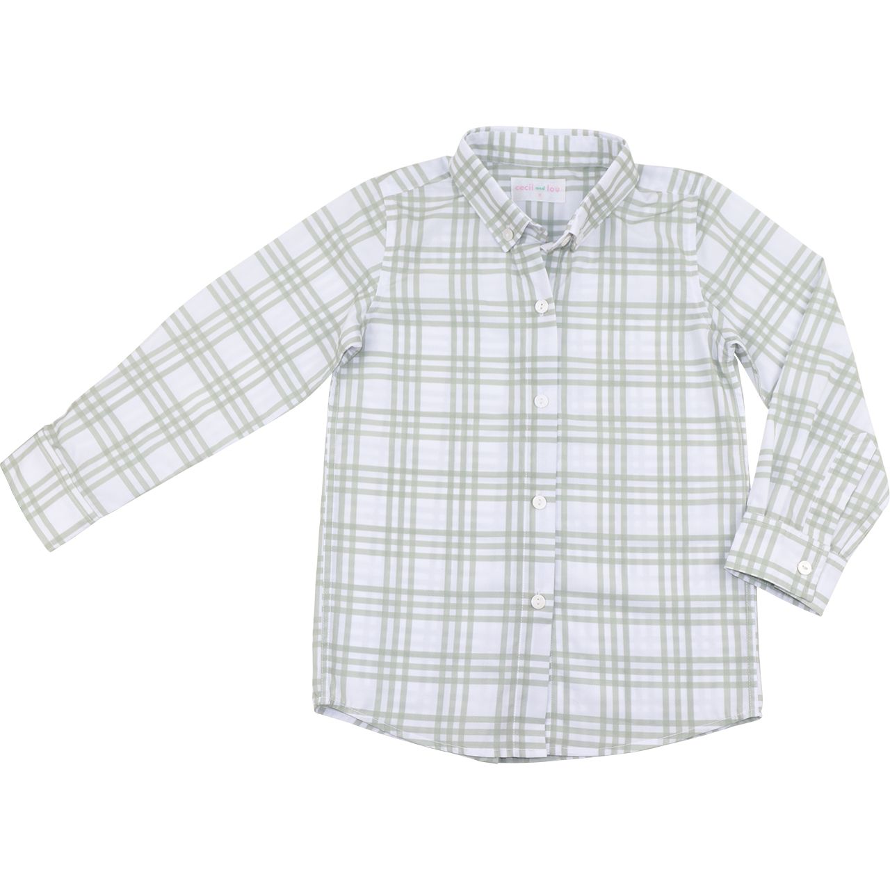 Green Plaid Button Down Shirt