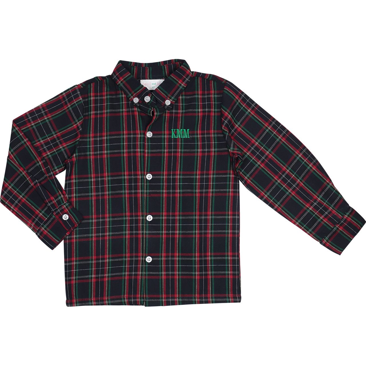 Green Plaid Button Down Shirt