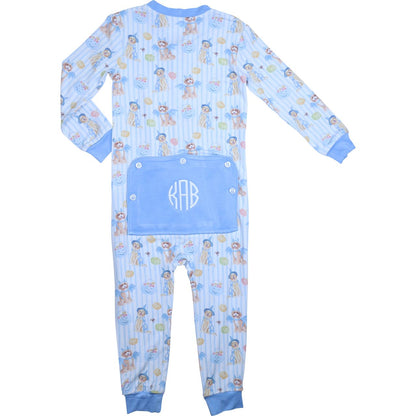 Halloween Puppies Knit Zipper Pajamas