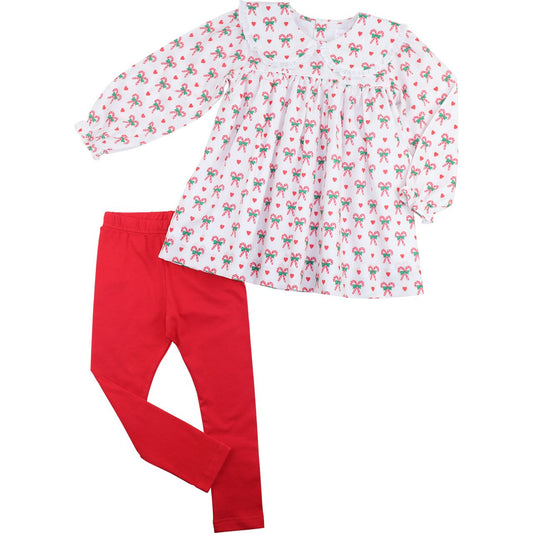 Heart And Candy Cane Legging Set