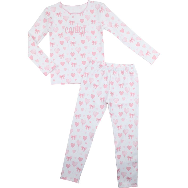 Heart Balloon Knit Pajamas