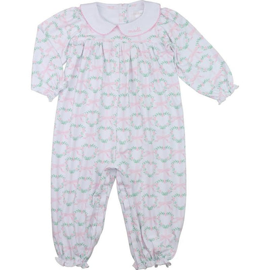 Heart Print Knit Long Bubble