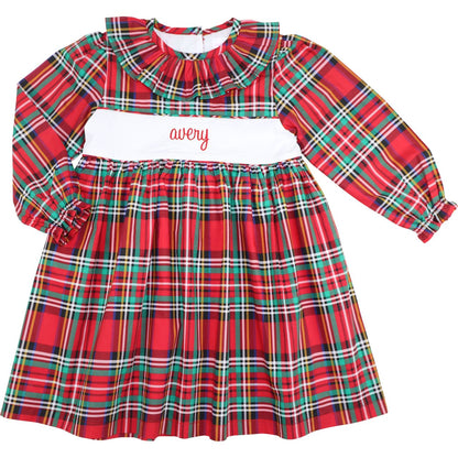 Holiday Plaid Insert Dress