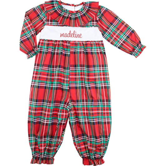 Holiday Plaid Insert Long Bubble