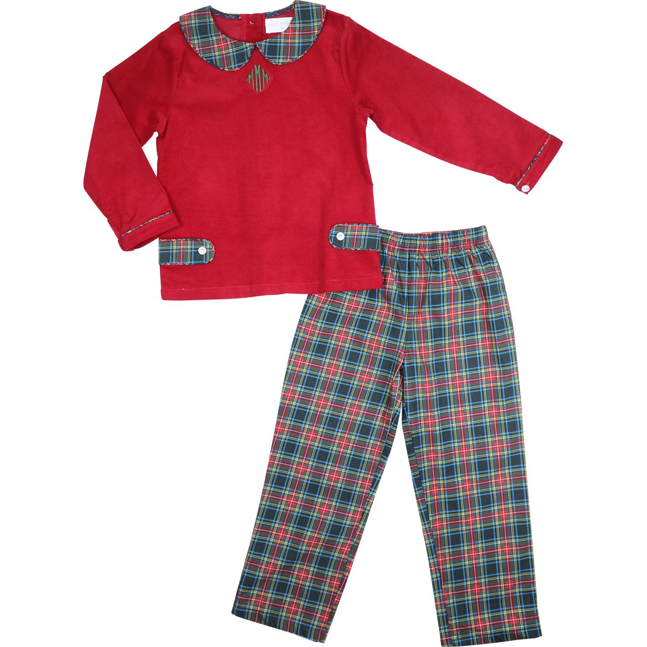 Holiday Tartan Plaid Pant Set