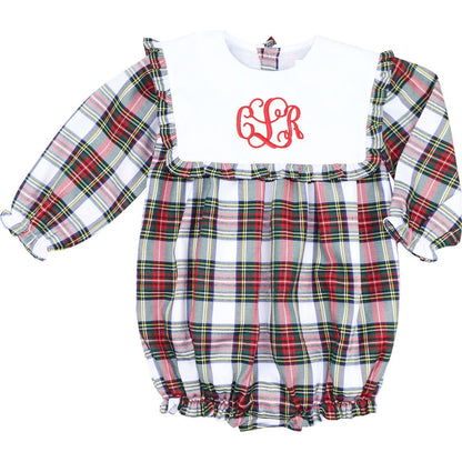Holiday Tartan Square Collar Bubble