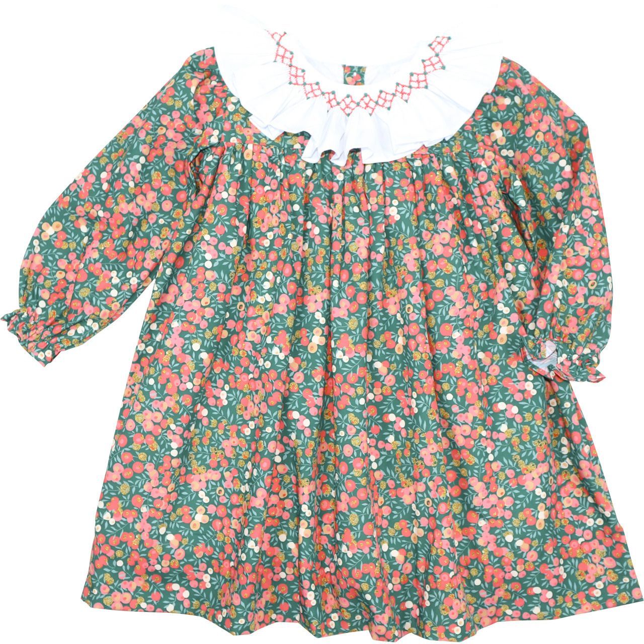 Holly And Berries Smocked Dress