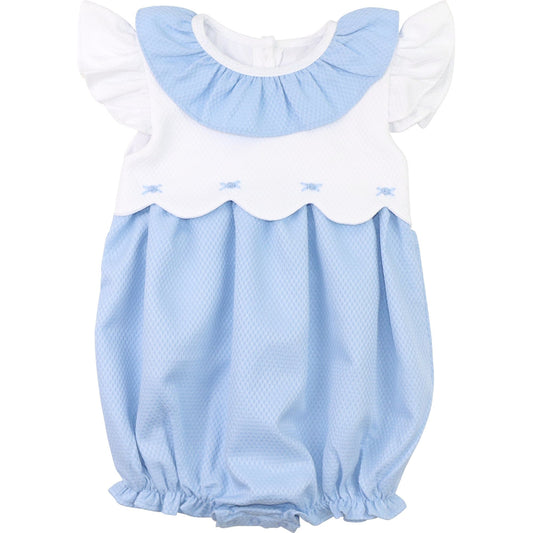 Honeycomb Embroidered Flower Bubble