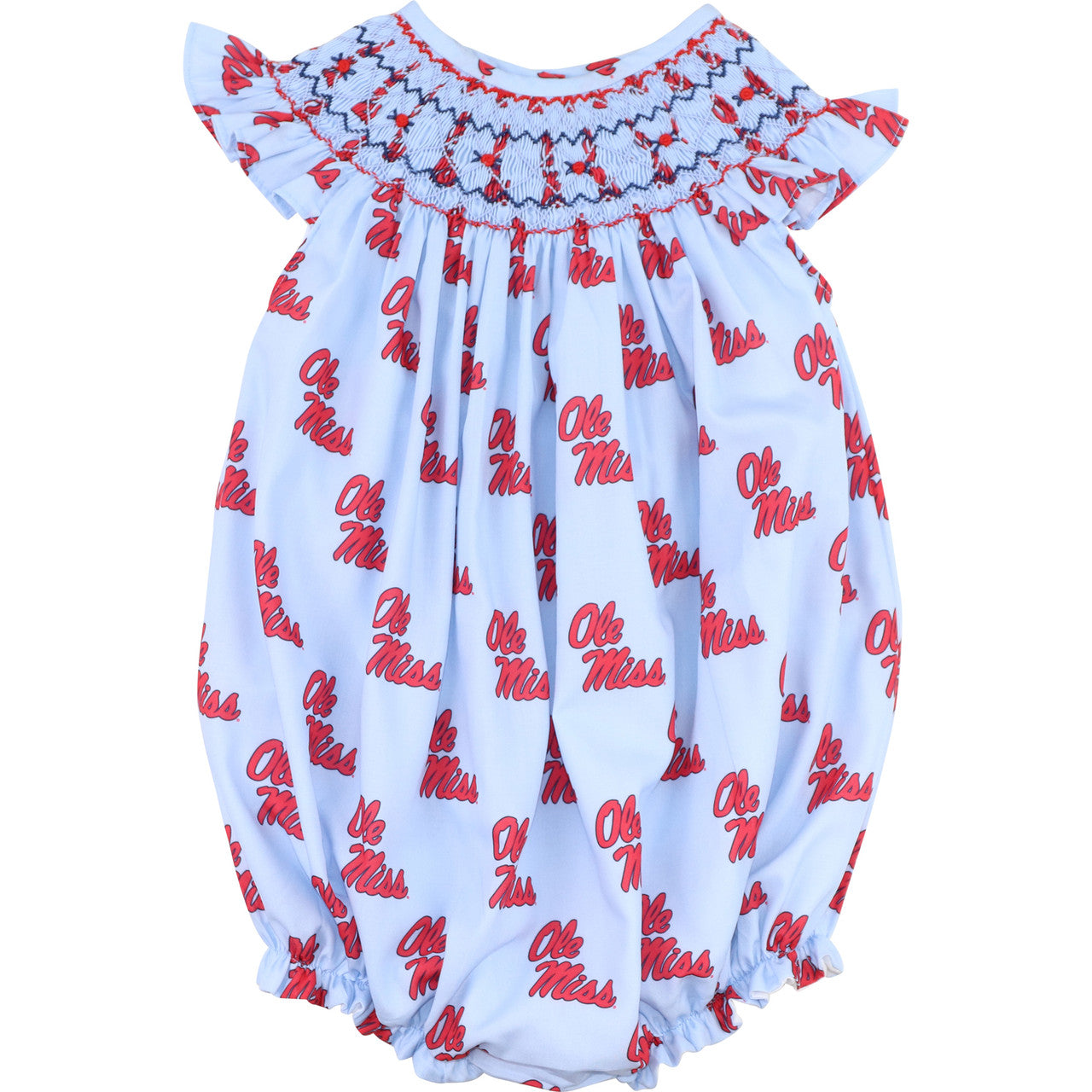 Officially Licensed by FOSTER Smocked Ole Miss Bubble
