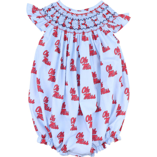 Officially Licensed by FOSTER Smocked Ole Miss Bubble