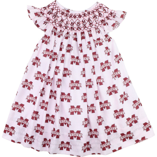 Officially Licensed by FOSTER Smocked Mississippi State Dress
