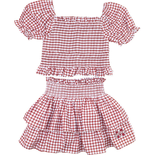 Officially Licensed by FOSTER Knit Mississippi State Skirt Set