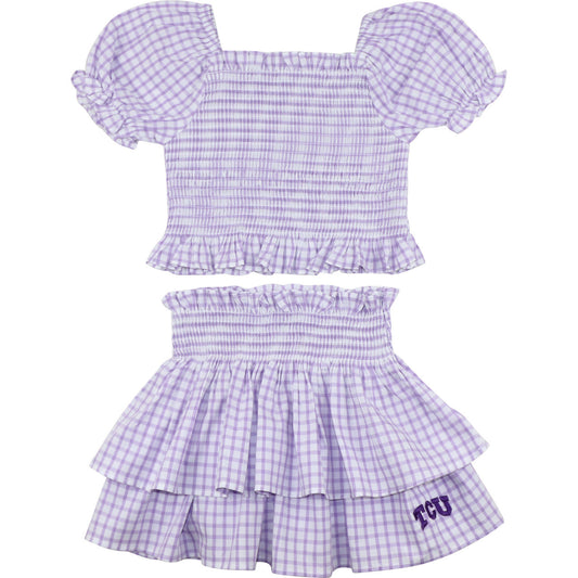 Officially Licensed TCU Skirt Set