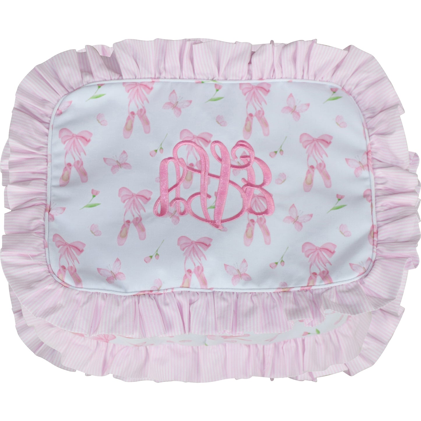 Pink Ballet Ruffle Pouch