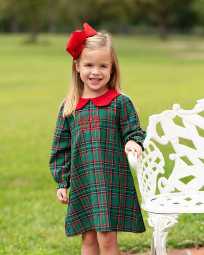 Green And Red Plaid Dress