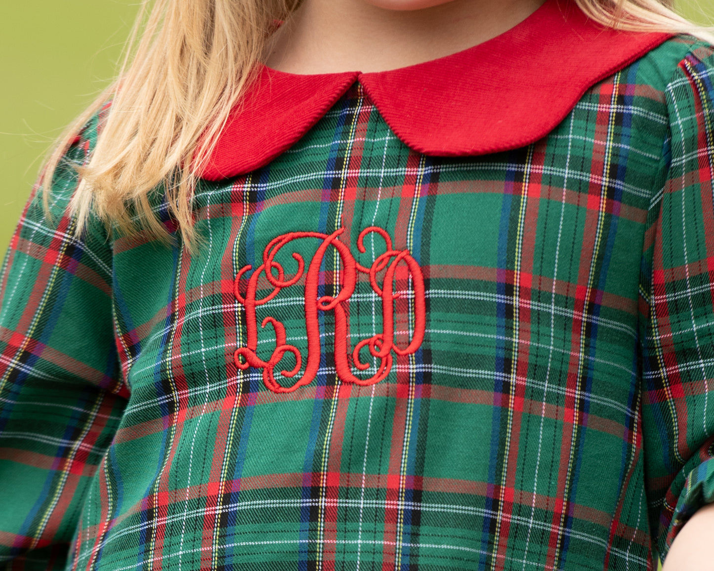 Green And Red Plaid Dress