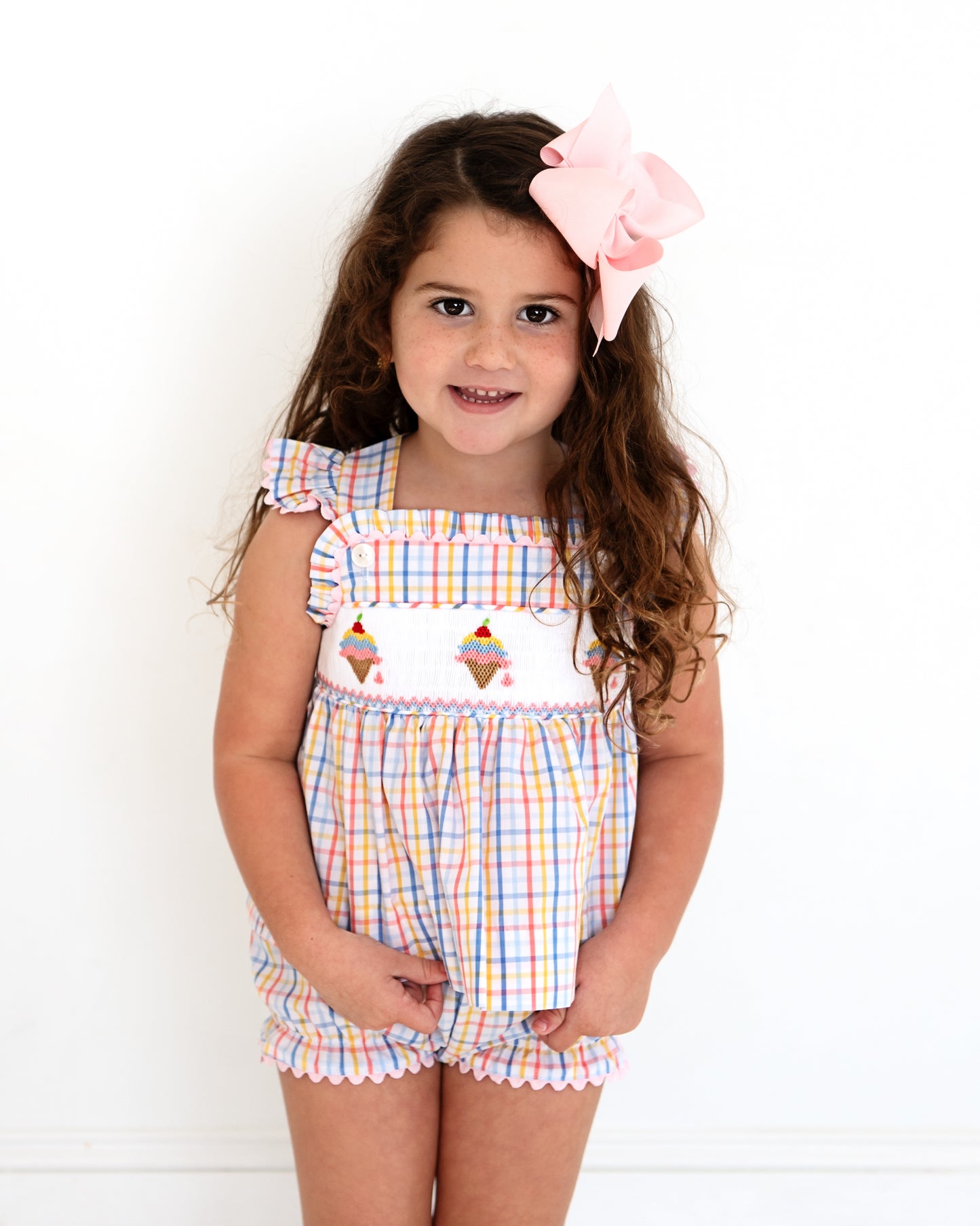 Smocked Ice Cream Diaper Set