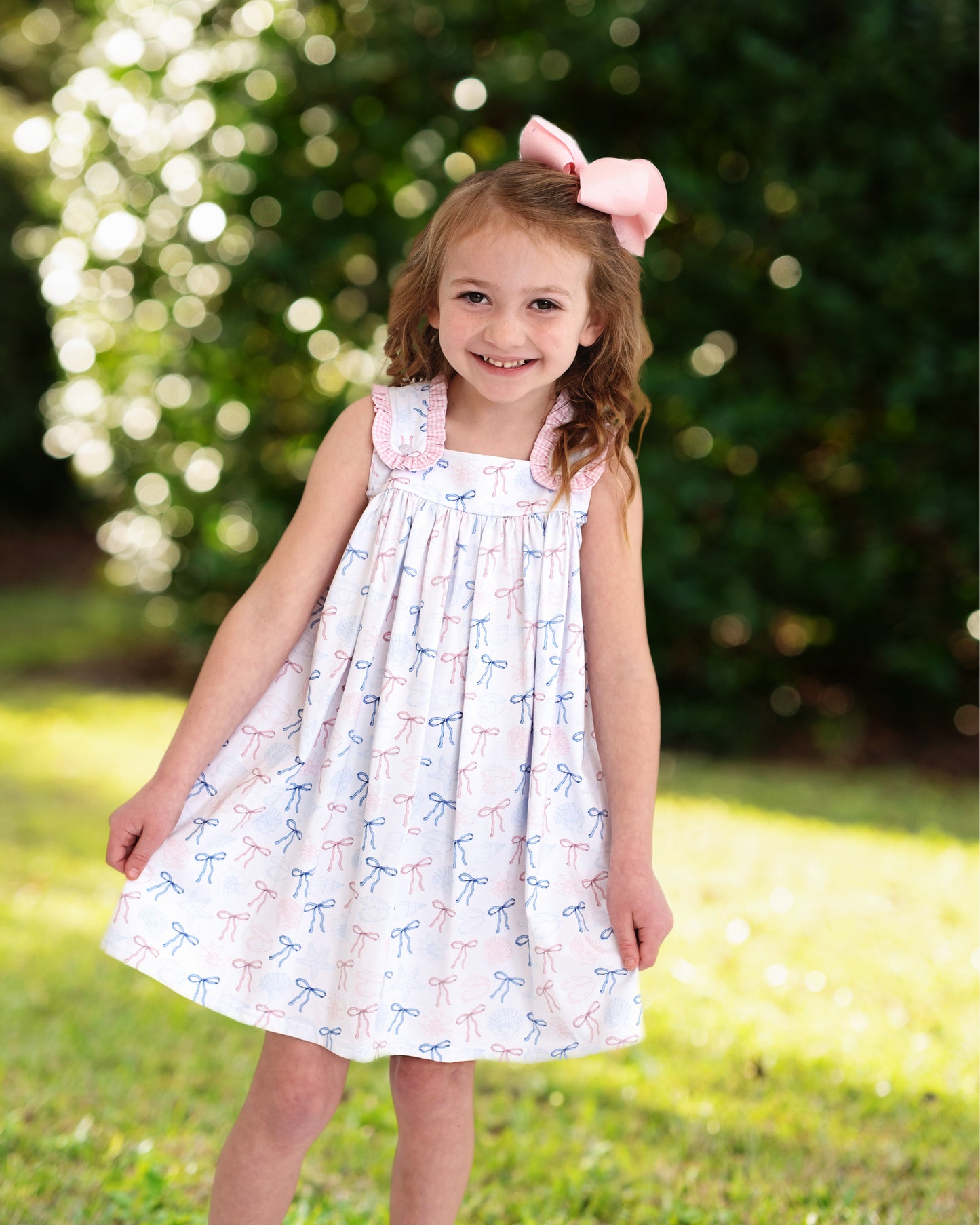 Bow And Sea Shell Knit Dress