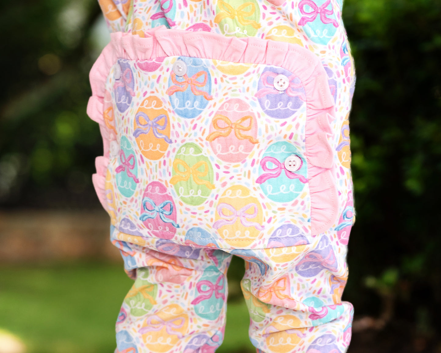 Easter Eggs Knit Zipper Pajamas