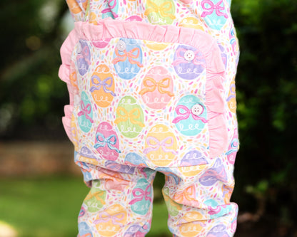 Easter Eggs Knit Zipper Pajamas