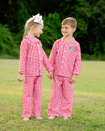Red And White Check Pajamas