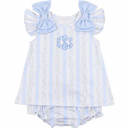 Knit Bow Diaper Set1