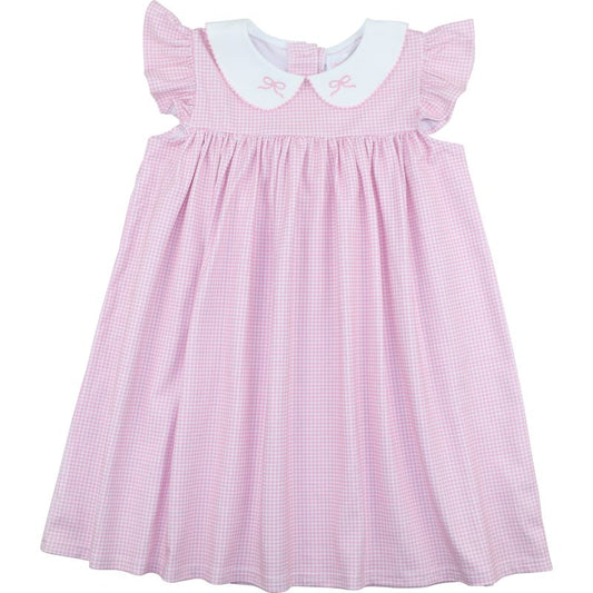 Knit Embroidered Bow Dress