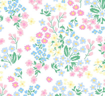 Knit Floral Eyelet Dress print