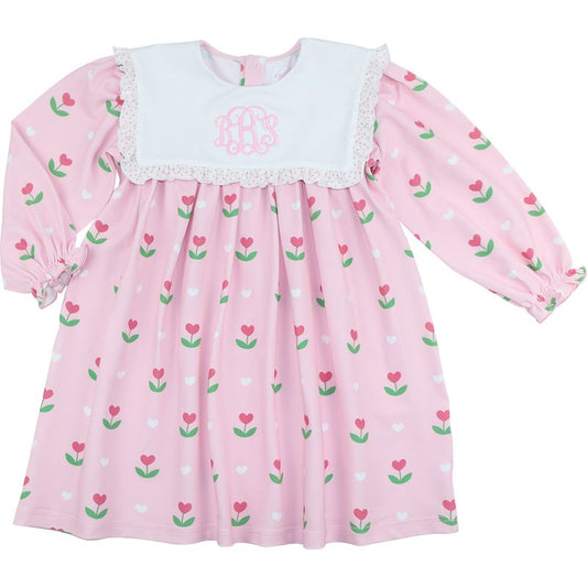 Knit Flower Heart Dress