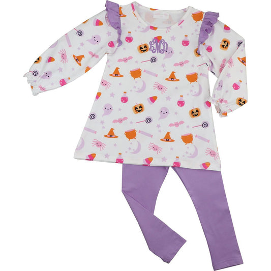 Knit Halloween Legging Set