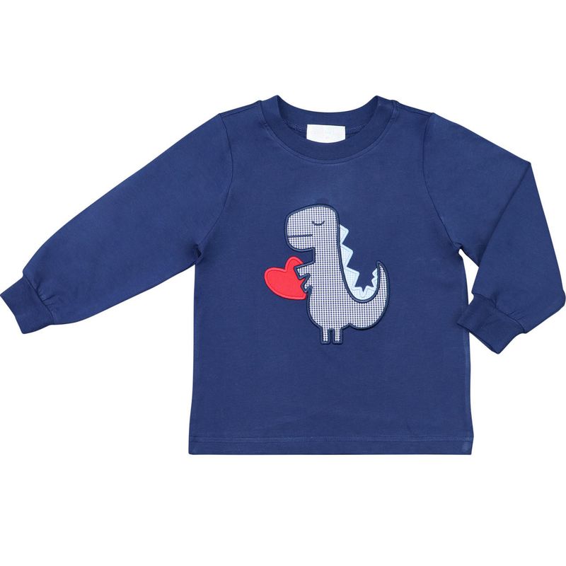 Knit Valentine Dinosaur Shirt
